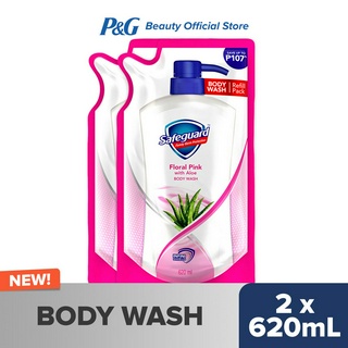 Safeguard Bodywash Pink 620ml Refill Duo