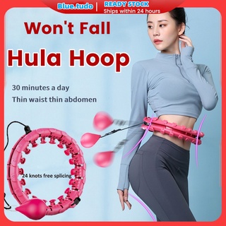 Smart Hula Hoop Weighted Hoola Hoop-24 Knots 132CM Adjustable Home Sports Equiment Slimming Fitness