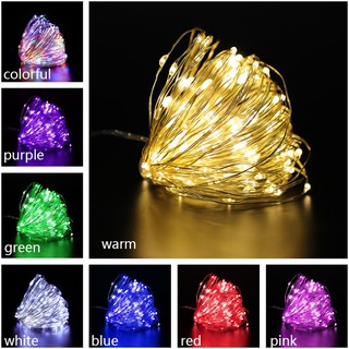 【cdqianchen.ph】5M 50 pcs string light Christmas lantern, decoration lamp led copper wire lamp string, fairy light
