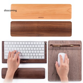 WB-Ergonomic Keyboard Typing Work Game Wooden Hand Wrist Rest Support Pad Cushion (1)