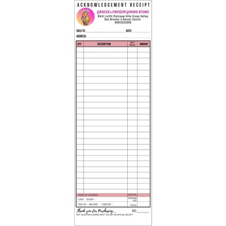 A4 PAPER❉✆☃Personalized Receipt Non-Official (50 sheets/pad) (6)