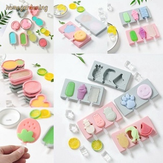 Silicone Frozen Ice Cream Mold Juice Popsicle Maker Ice Lolly Pop Mould - 3 Cell