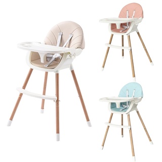 Large Children High Chair Adjustable Foldable Multifunctional Portable Baby Chair With Removable Tra