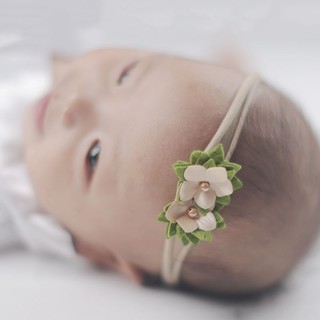 3pcs/set Pearl Flower Lace Hairband Baby Girl headband