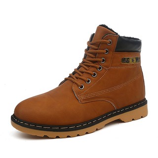 【Hot sale】Men's Fashion warmth shoes high-top outdoor boots