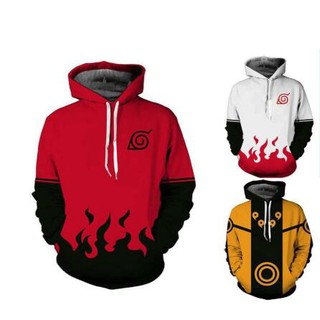 New3D Print Naruto Hooded Couple Sweater Jacket Anime (1)