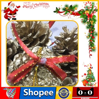【G-Market】6 in 1 Christmas Decoration Pine Cones Christmas Trees Decor (6)