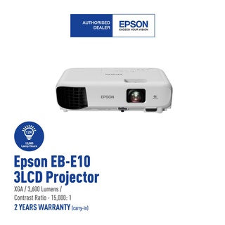 Available Epson EB-E10 XGA 3600 Lumens 3LCD Projector