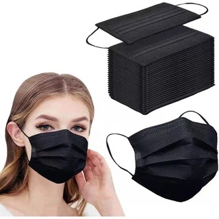 KES Black 50 pcs Disposable Face Mask Surgical with Box COD