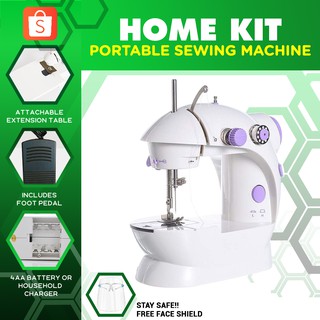 Handheld Electric Portable Sewing Machine Foot pedal- Stitch Sew Needlework Sewing Stitching Machine