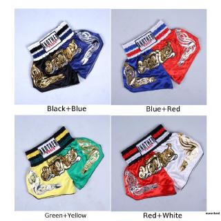 Boxing Shorts Fighting Breathable Muay Thai MMA Kickboxing Polyester Sporting Elastic waist (4)