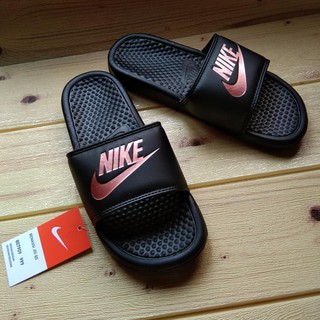 Nike Benassi Slippers "Black RoseGold" (OEM) Premium Quality (1)