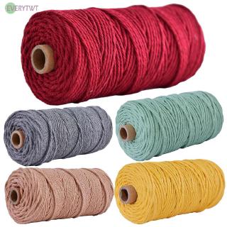 Rope DIY Supply Cotton 100M 3mm Making Craft String 4mm Pipping Macrame 100m Woven Braided