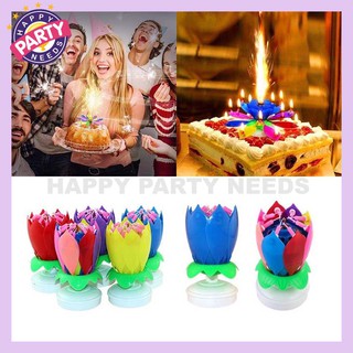Music flower Candle birthday party supplies decorations cake candles Happy Party Needs