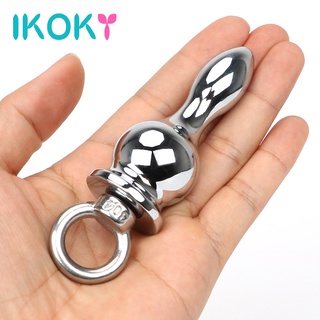 IKOKY Sex Toys for Men Women Anal Sex Toys Anal Bead Stainless Steel Butt Plug Anal Plug Sex Product
