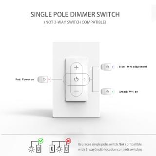 ada⌛ 100-240V 120 Model Smart WiFi Dimmer Switch Stepless Dimmer US Dimming Smart Life / tuya APP (8)