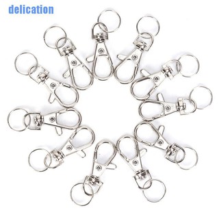 Delication✿ 10PC Silver Swivel Trigger Clips Snap Lobster Clasp Hook Bag Key Ring Hooks Gift