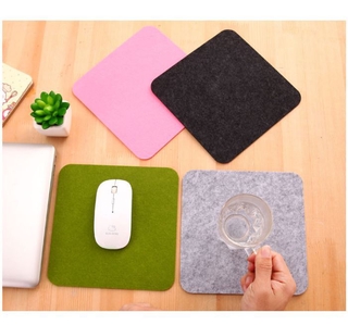 [Ready Stock] 1pc Felt Computer Laptop Mousepad Pad 25cm * 25mm Gaming Mouse Pad For Study And Working Non-slip and Wear-resistant Soft Felt Mouse Pad for Computer Notebook Simple Environmental Protection Pad