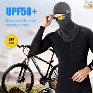 WinnerYou Cycling Face Mask UPF50+ Helmet Liner Balaclava Cooling Ice Silk Neck Gaiter Summer UV Protection Headgear