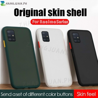 Shockproof Frosted Hard PC Matte Phone Case OPPO A3S A5S A7 A5 A9 A31 A53 2020 A8 A52 A92 A12 A12E F9 F11 Pro Reno 4 5 Transparent Matte Cover