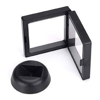 10PCS 3D Coin Display Box, Jewelry Floating Display Frame Coin Display Holder with Stands (6)