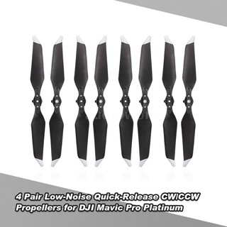 4 Pair 8331 Low-Noise Quick-Release CW/CCW Propellers for DJI Mavic Pro Platinum