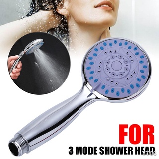 ♟Universal 3 Mode Function Chrome Handheld Large Bath Shower Head Handset