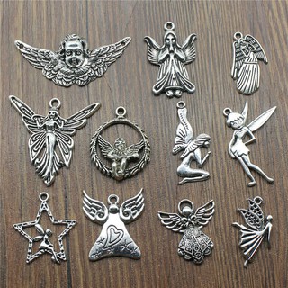 Dragonfly Angel Charms For Jewelry Making Handmade Diy. (1)