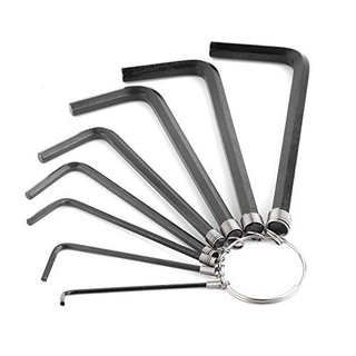 JJ! Allen Wrench Set 10Pcs Car Bikes and Motorcycle Repair tools Key Chain type