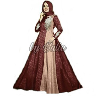 Reni Latest Muslim Party Dresses Sharia Robe, Luxury Long Dress Florals