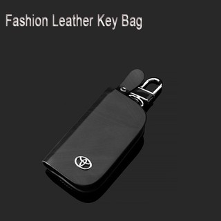 TOYOTA Genuine Leather Car Key Cover Keychain