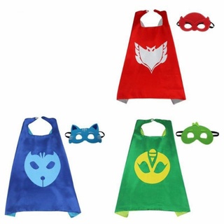 Pj mask Character Cape & mask for baby kids(Owlette,Catboy,Gekko)