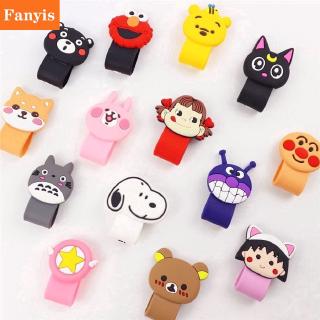 Cute Cartoon Cable Bobbin Protector Wire Cord Holder for Earphone Cable Orgnizer Winder