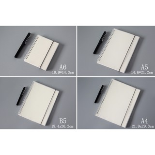 Japan PP Frosted white Cover notebook A6/A5/B5/A4 / Minimalist style (5)