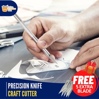Precision Knife Cutter with FREE 5 EXTRA BLADE