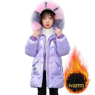 Girls Coat Outerwear Thick Warm Fur Hoodies Coat Girl 2021 Newest Kids Coats Spring Autumn Children'
