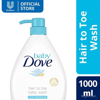 Baby Dove Hair to Toe Wash Rich Moisture 1L--------------------------------------------------