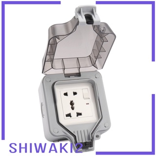 [SHIWAKI2] Outdoor Wall Socket Outlet Electrical Supplies Switch Socket for Outdoor