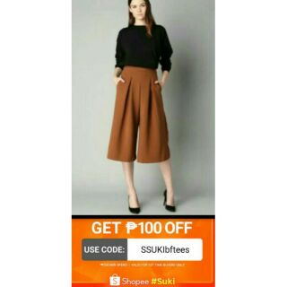 Cullotes/Square Pants with Front Pleats SALE