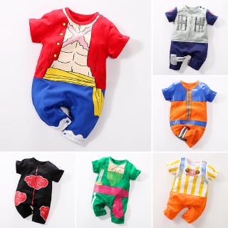 Baby Romper Dragon Ball Short Sleeve Luffy Jumpsuit Baby Boy Girl Clothes