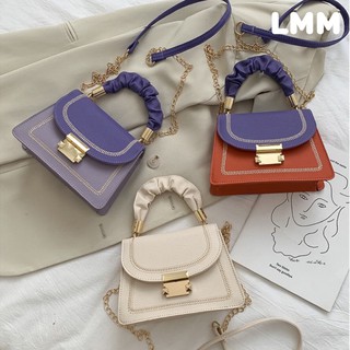 0090 korean style high fashion women handbag with gold chain sling bag embroidered bags hand bag
