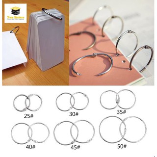 TS - Multifunctional Metal Loose Leaf Stationery Staple Book Binder Hoop Ring (sold per 5pieces) (1)