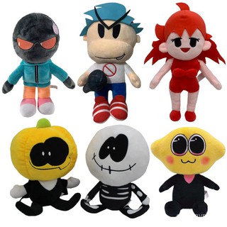 1pcs 6 Styles Spooky Month Skid And Pump Plush Toy Dolls Cute Friday Night Funkin Plush Toys Anime B