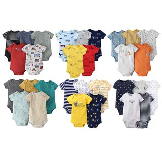 baby clothes❒Baby Steps 1 Piece Romper Newborn Toddler Bodysuits Boy Girl Onesies Pajamas (randomly