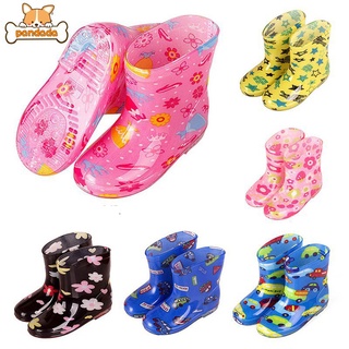 rain shoe☍Cute Cartoon Children Short Rain Boots Non-slip Rain Shoes