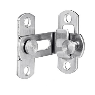 2 Pcs Button 90 Degree Security Tools Clasp Stainless Steel Cabinet Hardware Shift Sliding Push Pul