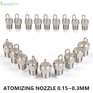 youngtime Atomizing Nozzle with Filter Stainless Steel High-pressure Sprinkler Cooling Humidifying Dust Removal Garden Sprinkle youngtime