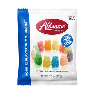 Albanese Sour Gummy Bears 100g (1)