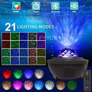 ✗USB LED Star Night Light Music Starry Water Wave LED Projector Light Bluetooth Projector Sound-Acti (3)