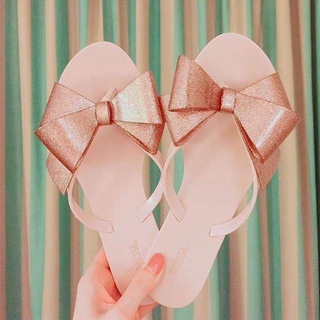 Slippers Classic Special Offer, MelisamelissaWomen's Big Bowknot-Section Herringbone Indoor and Outd